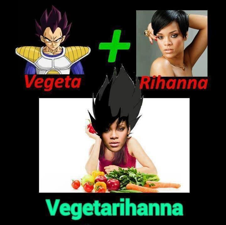 Foto Divertente: Rihanna più vegeta forma Vegetarihanna