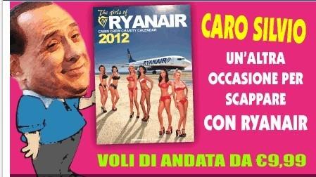 Foto Divertente: Berlusconi scappa con Ryanair 