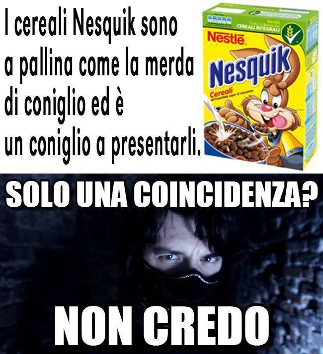 Il Nesquik a forma di cacca di coniglio