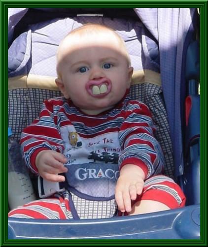 Ciuccio divertente per bambini, ciuccio divertente in silicone morbido ciuccio p