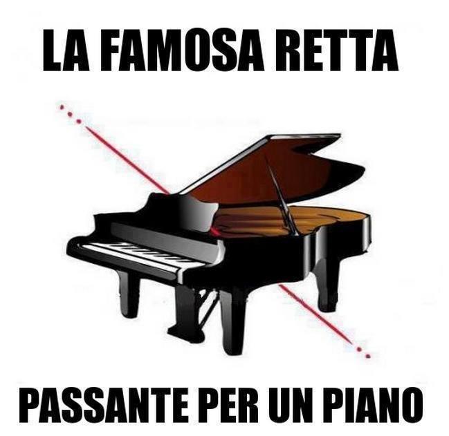 Foto Divertente: La retta passante per un piano