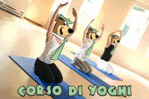 Foto Divertente: Corso di yoga con l'orso yoghi