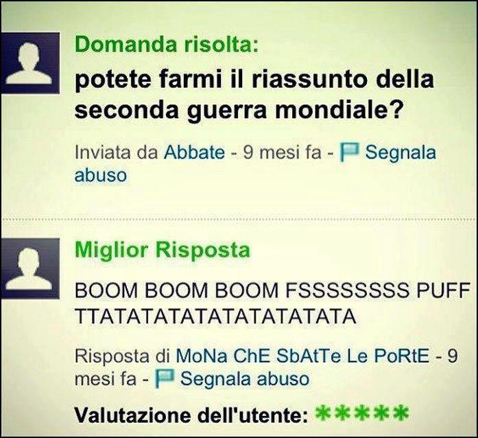 Foto Divertente: Messaggi sul cellulare sulla seconda guerra mondiale