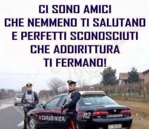 Foto Divertente: Carabinieri al posto di blocco