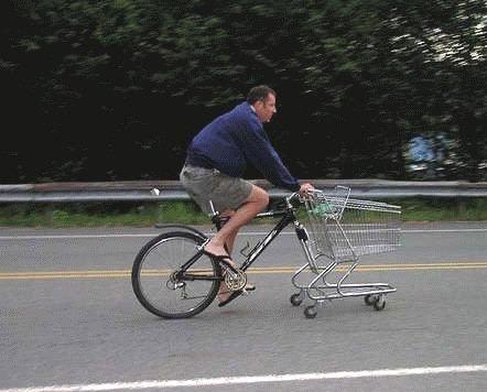 Foto Divertente: Carrello in bicicletta