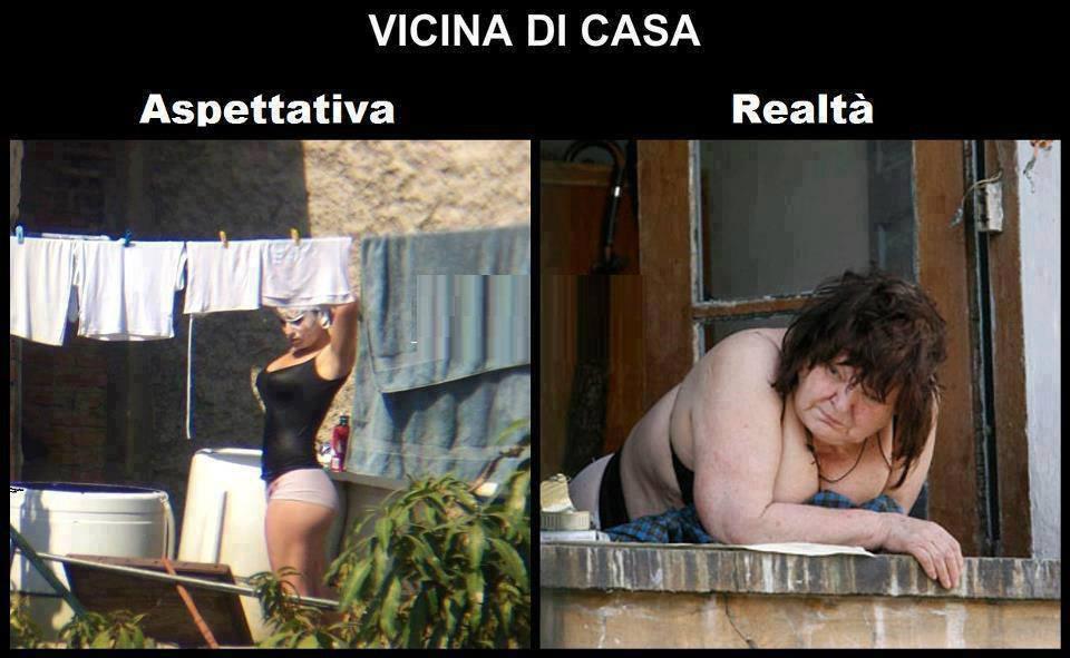 Foto Divertente: La vicina di casa sul balcone