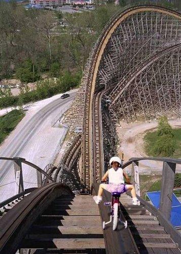 Foto Divertente: Montagne russe in bici