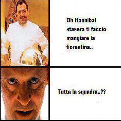 Hannibal e Vissani che cucina la fiorentina