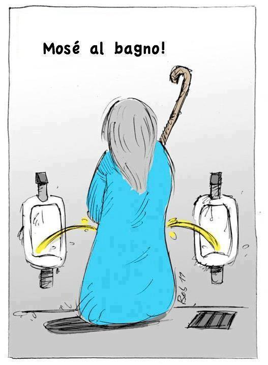 Foto Divertente: Mosè al bagno
