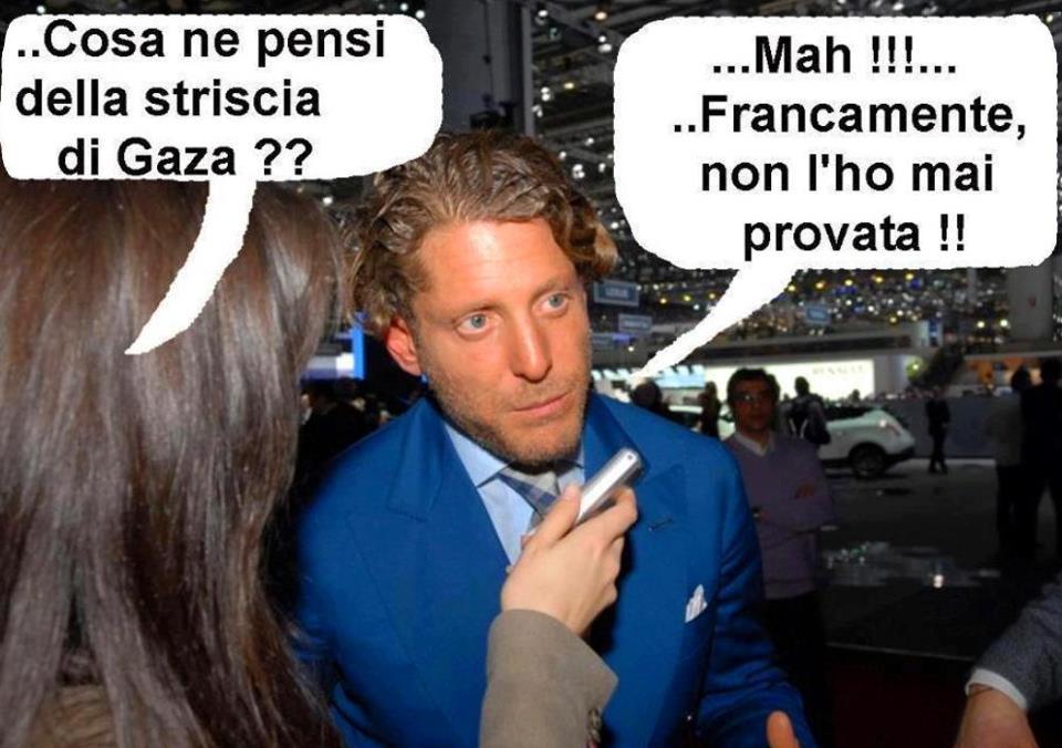 Foto Divertente: Lapo intervistato sulla striscia di Gaza