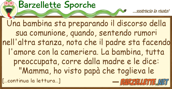 Barzellette Sporche bambina sta preparando discorso d