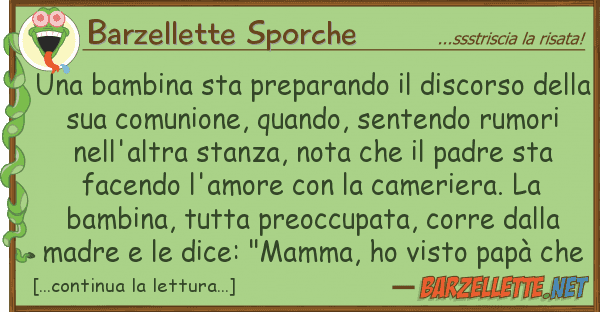 Barzellette Sporche bambina sta preparando discorso d