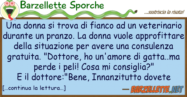 Barzellette Sporche donna trova fianco veter