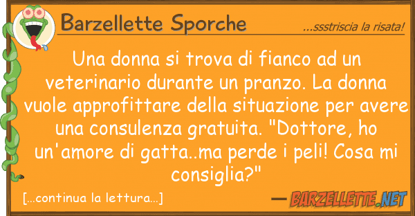 Barzellette Sporche donna trova fianco veter