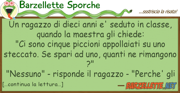Barzellette Sporche ragazzo dieci anni e' seduto cl
