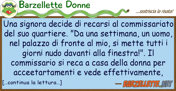 Barzellette Donne signora decide recarsi commiss