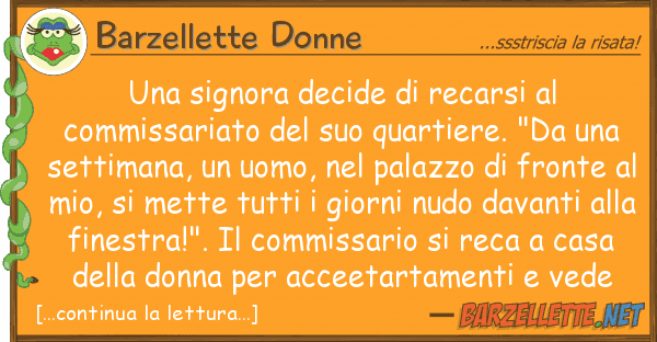 Barzellette Donne signora decide recarsi commiss