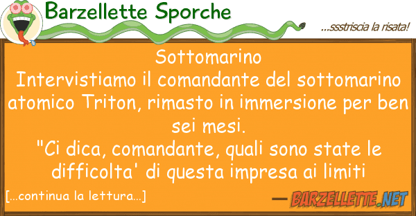 Barzellette Sporche sottomarino   intervistiamo comand