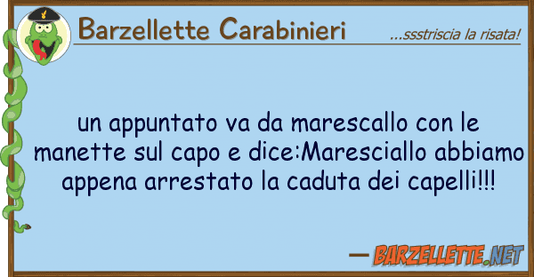 Barzellette Carabinieri appuntato va marescallo