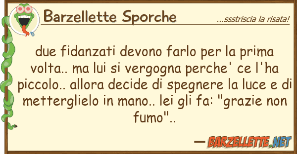 Barzellette Sporche due fidanzati devono farlo prima
