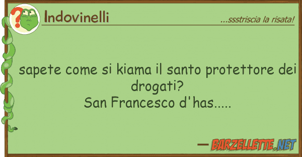 Indovinelli sapete kiama santo protettore