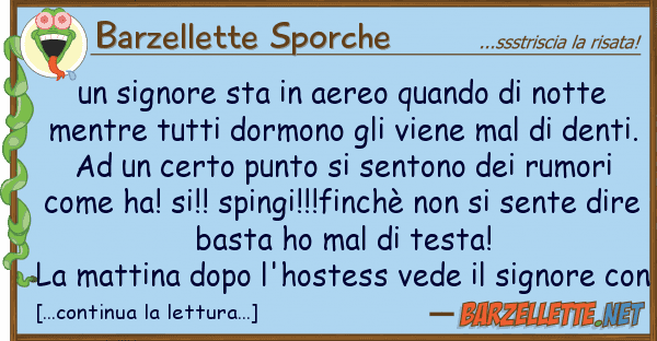Barzellette Sporche signore sta aereo quando notte