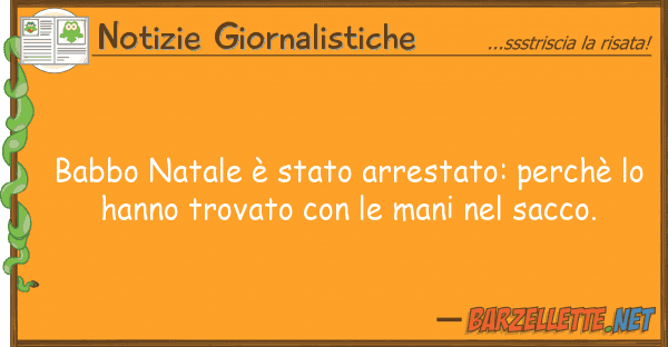 Notizie Giornalistiche babbo natale è stato arrestato: perchè