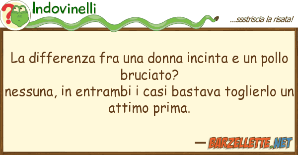 Indovinelli differenza fra donna incinta