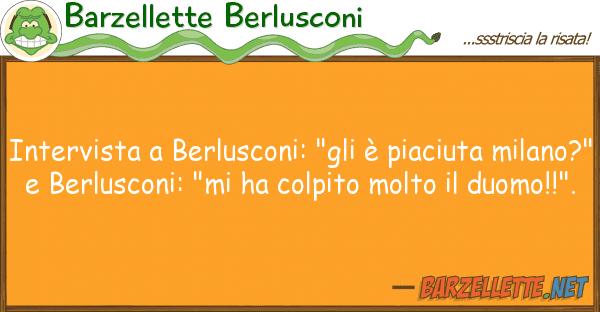 Barzellette Berlusconi intervista berlusconi: "gli è piaciut