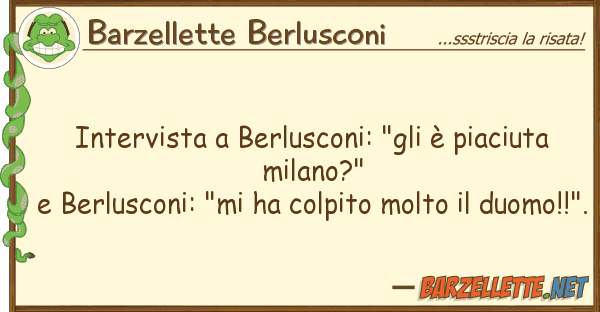 Barzellette Berlusconi intervista berlusconi: "gli è piaciut