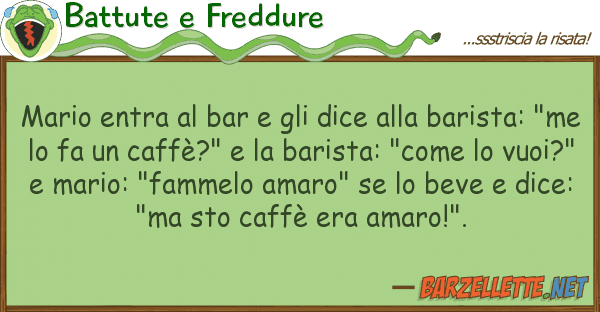 Battute e Freddure mario entra bar dice baris