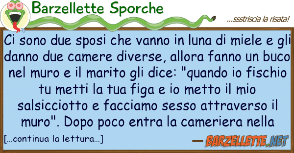 Barzellette Sporche sono due sposi vanno luna m