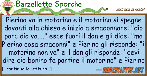 Barzellette Sporche pierino va motorino motorino
