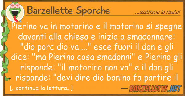 Barzellette Sporche pierino va motorino motorino