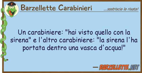 Barzellette Carabinieri carabiniere: "hai visto