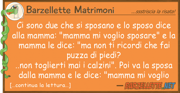 Barzellette Matrimoni sono due sposano sposo