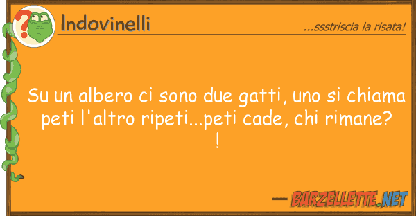 Indovinelli albero sono due gatti,