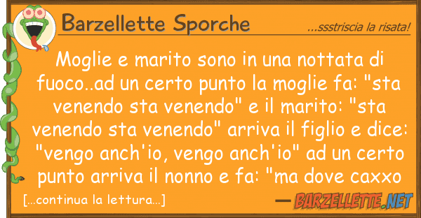 Barzellette Sporche moglie marito sono nottata f