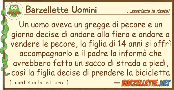 Barzellette Uomini uomo aveva gregge pecore g