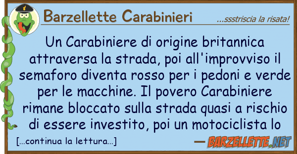 Barzellette Carabinieri carabiniere origine britannica att