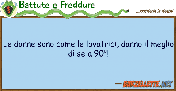 Battute e Freddure donne sono lavatrici, danno
