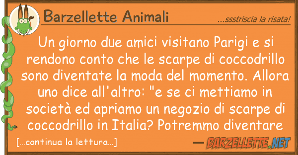 Barzellette Animali giorno due amici visitano parigi