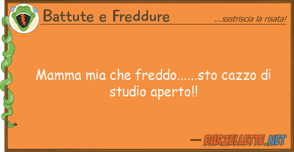 Battute e Freddure mamma freddo......sto cazzo s