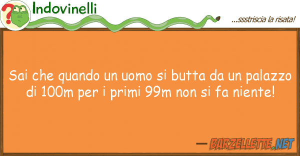 Indovinelli sai quando uomo butta pa