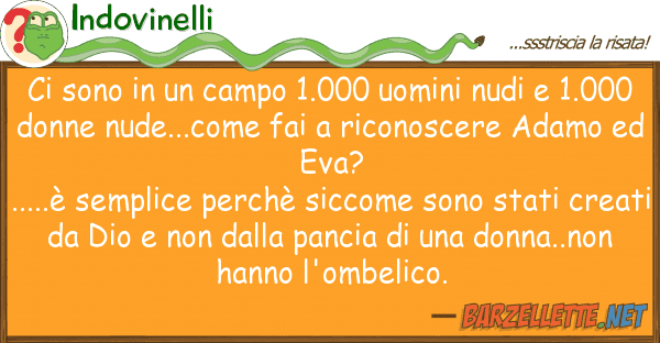 Indovinelli sono campo 1.000 uomini nudi