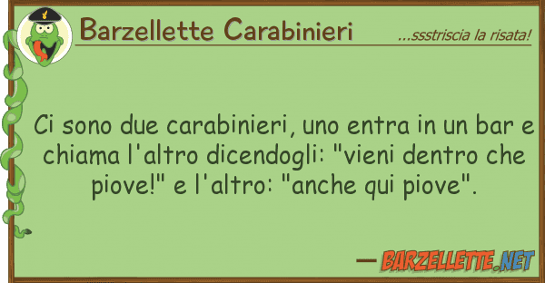 Barzellette Carabinieri sono due carabinieri, entra