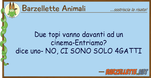 Barzellette Animali due topi vanno davanti cinema-entr