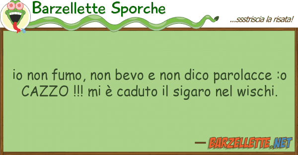 Barzellette Sporche fumo, bevo dico parolac