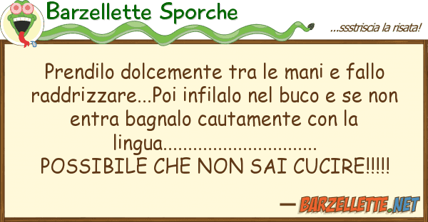 Barzellette Sporche prendilo dolcemente mani fallo
