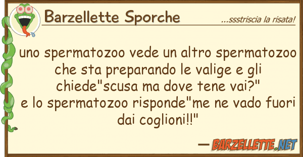 Barzellette Sporche spermatozoo vede altro spermatozo